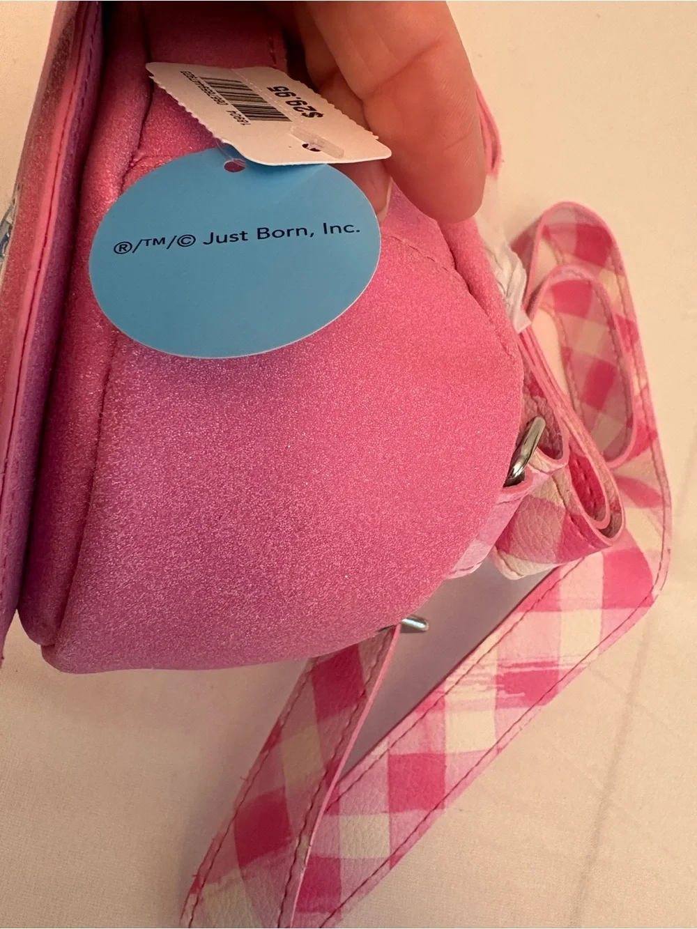Bath & Body Works Peeps collab bunny shaped gingham straps backpack NWT